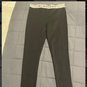 Black Burberry leggings